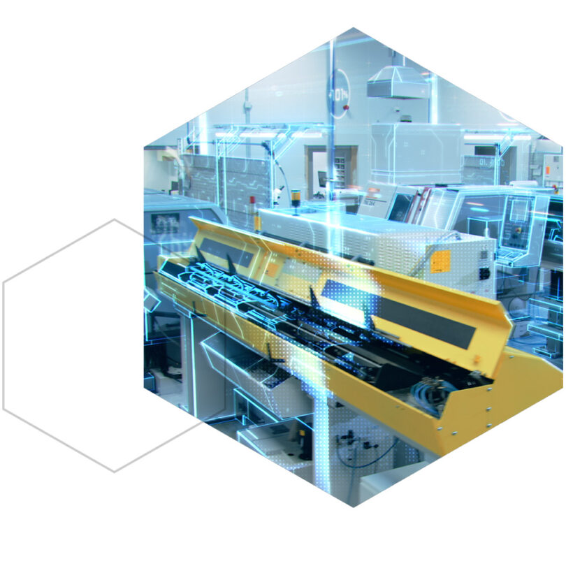 Digital twin overlay of industrial machinery in a smart factory