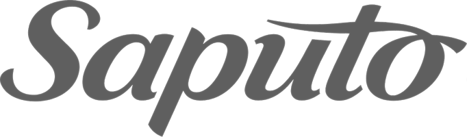 Saputo logo in stylized cursive font