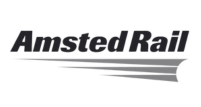 Amsted Rail logo with stylized rail track graphic