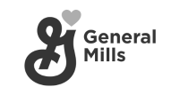 General Mills logo with stylized “G” and a heart symbol.