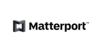 Matterport logo with stylized 3D “M” icon and bold black text.