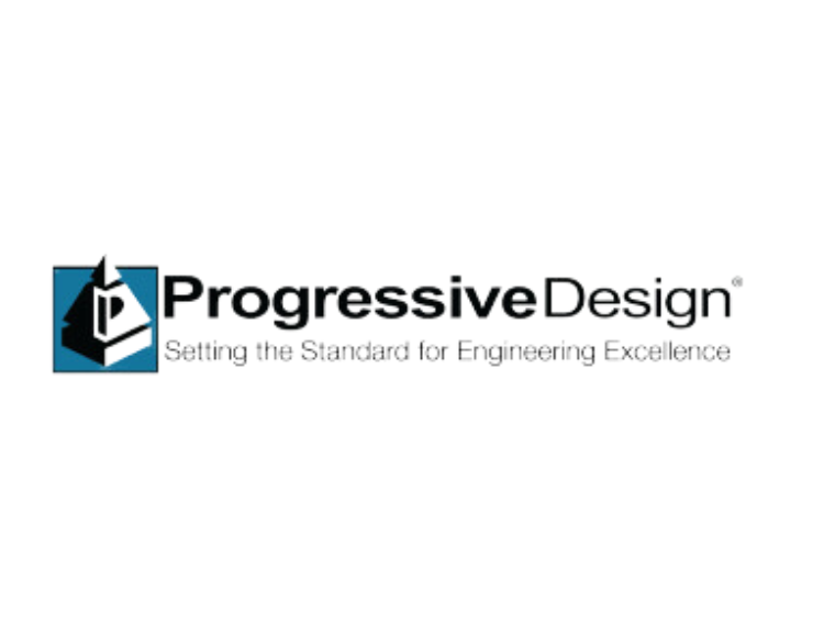 Progressive Design logo with a stylized “P” graphic and the tagline “Setting the Standard for Engineering Excellence.”