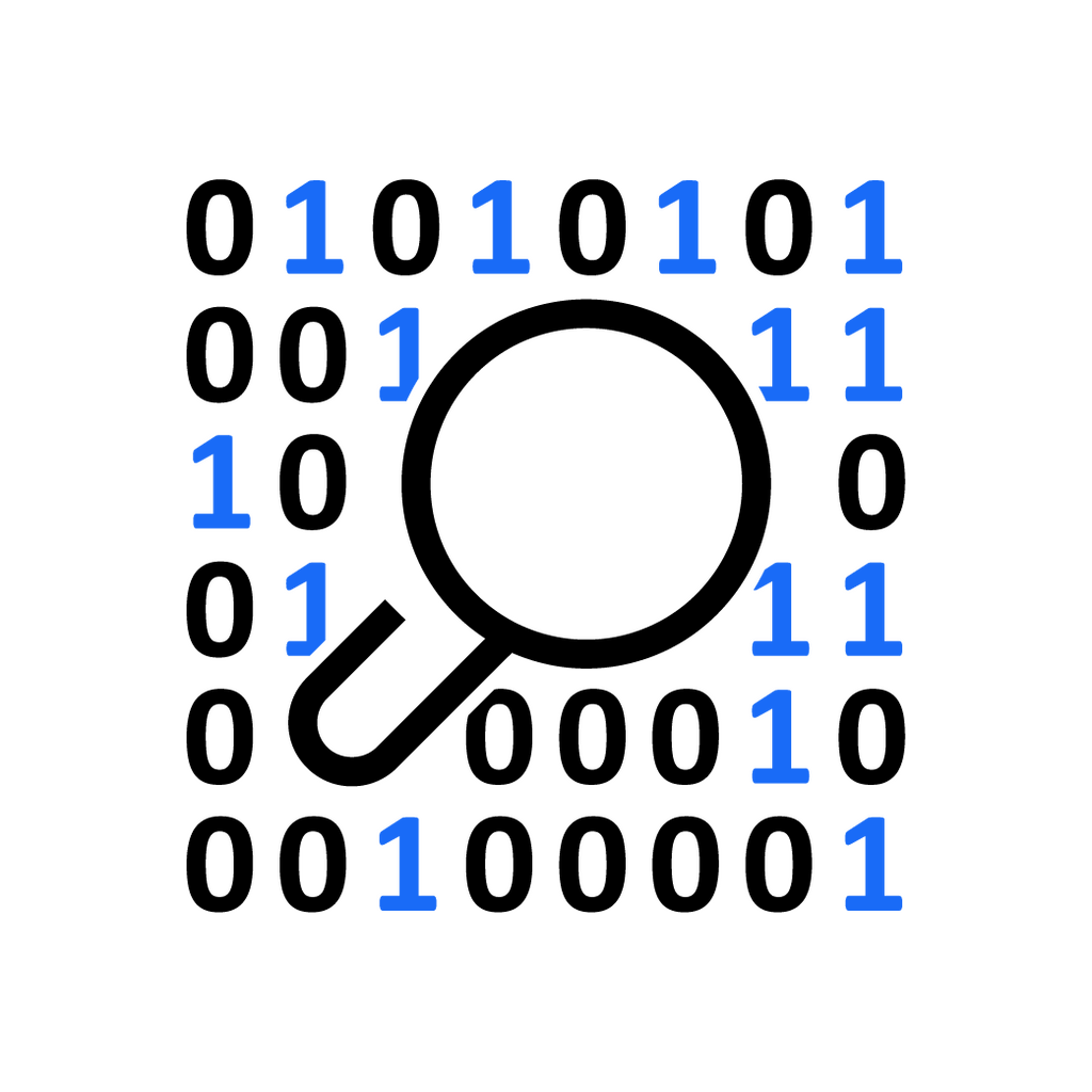 Icon with binary code forming a circle, symbolizing innovation and bold ideas.