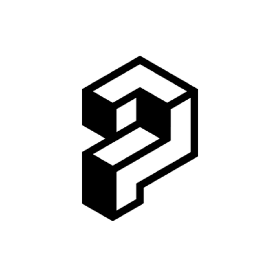 Stylized letter P icon, representing Prevu3D.