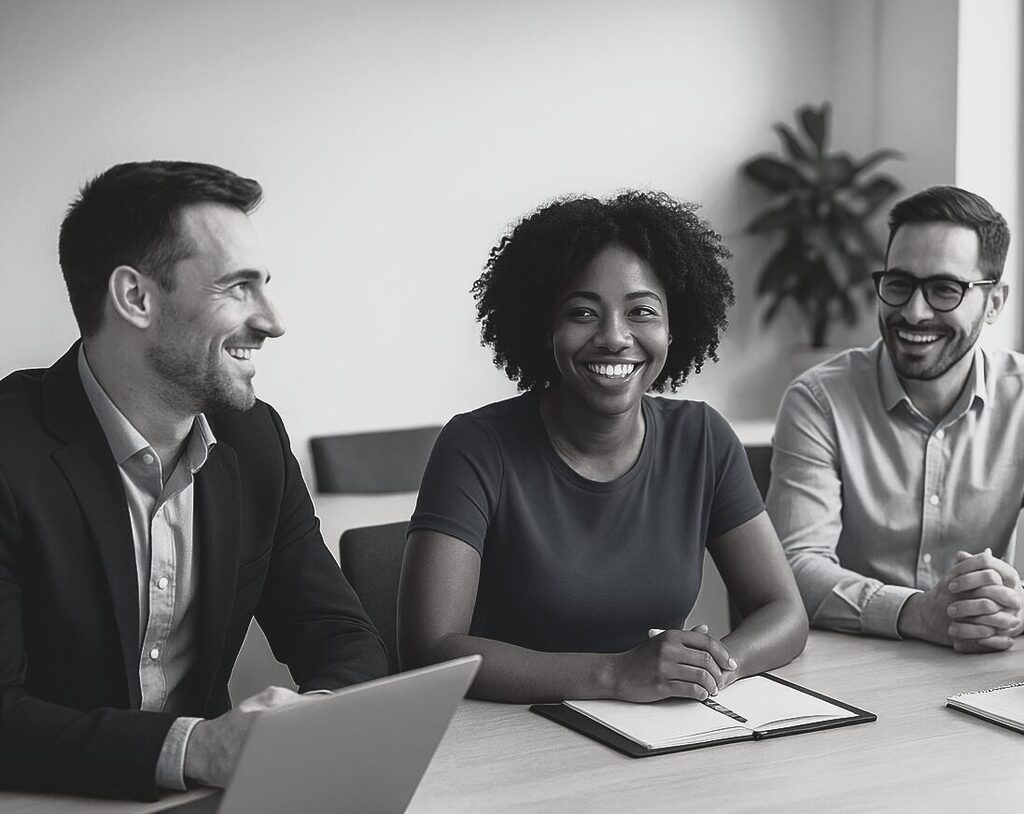 Meeting in the conference room
