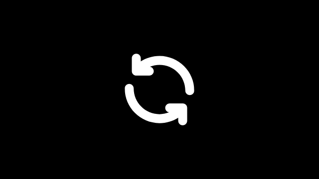 Untitled design 1 - Prevu3D Two circular arrows forming a refresh loop icon.