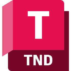 98562243 | Prevu3d App Icon for Tnd Pink Top with a Bold White t and Dark Maroon Bottom Showing tnd in White Prevu3d