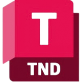 Realityconnect Company Logos 2 | Prevu3d Tnd Logo a Pink 3d Cube with a Black T on the Top Face and the Letters Tnd Beneath Prevu3d